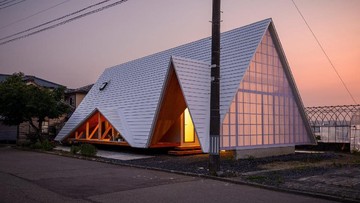 Rumah Minimalis Hara House Di Jepang Berbentuk Unik Seperti Tenda