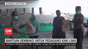 VIDEO: Bantuan Sembako Untuk Pedagang Kaki Lima