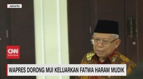 VIDEO: Wapres Dorong MUI Keluarkan Fatwa Haram Mudik