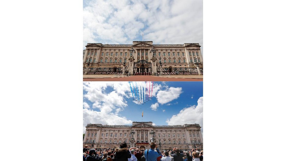 FOTO: Denyut Kehidupan London Sebelum dan Saat Lockdown