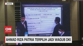 VIDEO: Ahmad Riza Patria Terpilih Jadi Wagub DKI