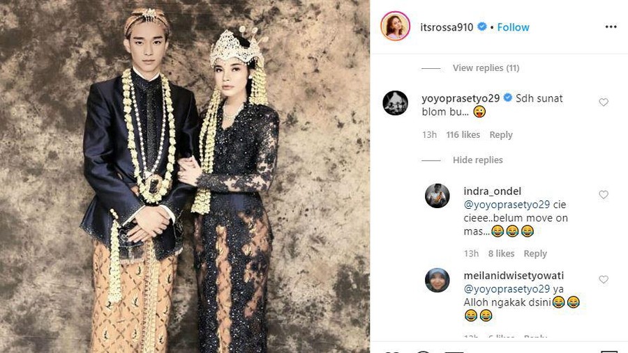 Nah penyanyi lain yang mulai halu karena di rumah aja lantaran karantina mandiri dari Corona adalah Rossa.