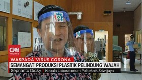 VIDEO: Mahasiswa Produksi APD Pelindung Wajah