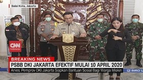VIDEO: Anies: PSBB DKI Jakarta Efektif Mulai 10 April