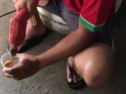 Pakai Bor Beton, Pria Ini Bikin Dalgona Coffee Antimainstream