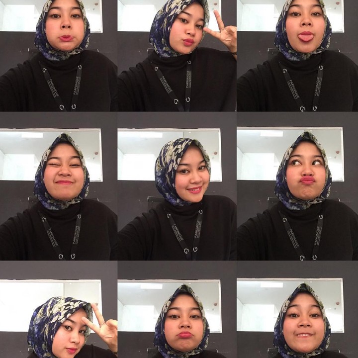 <p>Salah satu gabungan foto selfie Salsabillih yang diunggah ke Instagram. (Foto: Instagram @salsabillih06)</p>