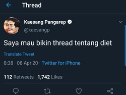 Curhat Kancing Kemeja Lepas, Kaesang Buka-bukaan soal Dietnya