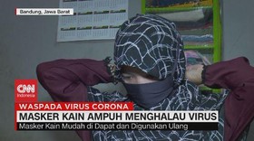 VIDEO: Masker Kain Ampuh Menghalau Virus
