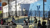 FOTO: Saat New York Berjibaku Melawan Corona Korban meninggal akibat infeksi virus corona di New York adalah yang paling tinggi di Amerika Serikat.