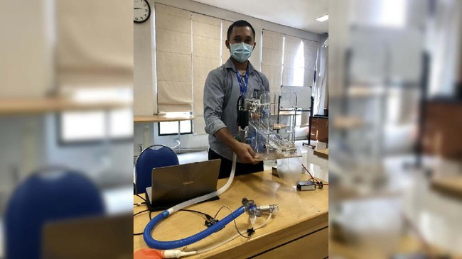 Badan Pengkajian dan Penerapan Teknologi (BPPT) membuat alat bantu pernafasan yang ditujukan untuk pasien Covid-19, yang diberi nama ventilator portabel.