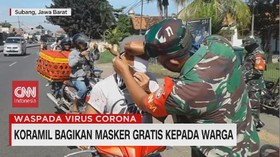 VIDEO: Koramil Bagikan Masker Gratis Kepada Warga
