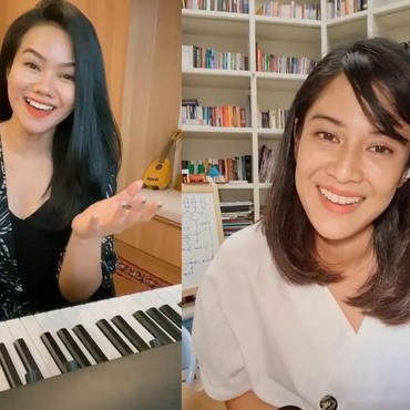 Dian Sastro & Yura Yunita Hibur Penggemar Lewat Duet di Rumah