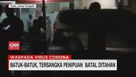 VIDEO: Batuk-batuk, Tersangka Penipuan Batal DItahan