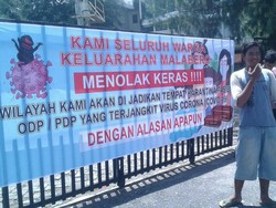 Warga Pasang Spanduk Tolak Mes di Bengkulu Jadi Tempat Isolasi PDP Corona