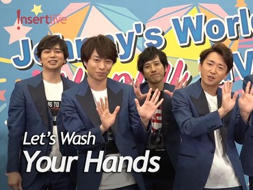 Gaya Unik Boyband Arashi Ajak Penggemar untuk Rajin Mencuci Tangan