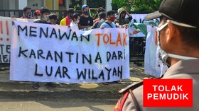 VIDEO: Ditolak Warga, Belasan Pemudik Solo Dikarantina