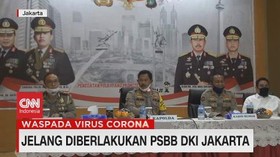VIDEO: Jelang PSBB Jakarta, Polisi Ambil Langkah Pencegahan