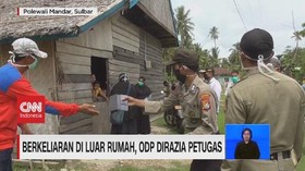 VIDEO: Berkeliaran di Luar Rumah, ODP DIrazia Petugas