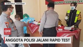VIDEO: Anggota Polisi dan Jurnalis Jalani Rapid Test
