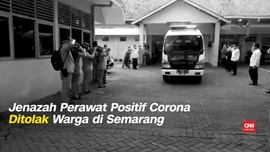 VIDEO: Jasad Perawat Positif Corona Ditolak Warga di Semarang