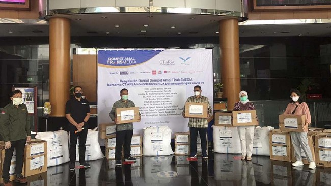 CT ARSA Foundation bersama TRANSMEDIA menggalang partisipasi pemirsa dan pembaca untuk membantu kebutuhan APD rumah sakit menangani corona.