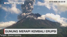 VIDEO: Gunung Merapi Kembali Erupsi