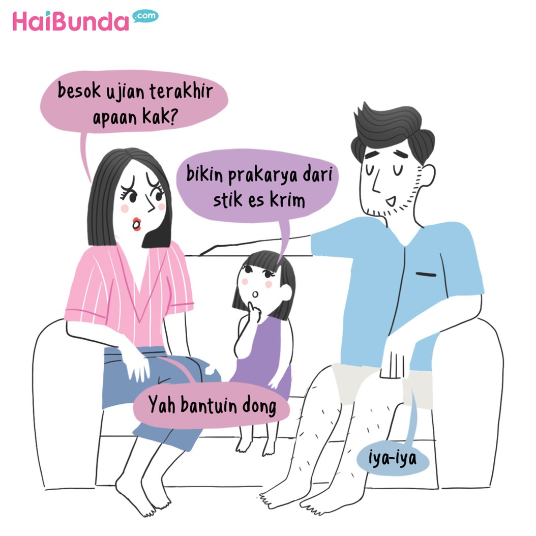 Beginilah drama saat anak harus ujian dari rumah karena pandemi corona. Bunda jadi ikut mumet.
