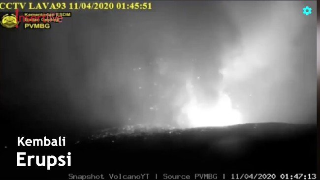 Gunung Anak Krakatau Kembali Erupsi, Status Waspada