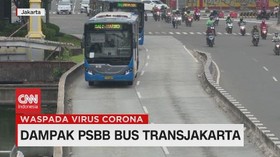 VIDEO: Dampak PSBB, Transportasi Umum Mulai Sepi Penumpang