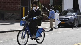 FOTO: Geliat Sepeda di Tengah Lockdown New York