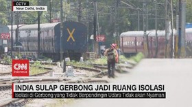 VIDEO: India Sulap Gerbong Jadi Ruang Isolasi