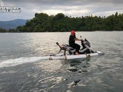 Jadi Skutik Amfibi, Yamaha Nmax Ini Bisa Ini Bisa Digeber di Laut