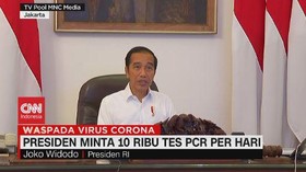 VIDEO: Presiden Jokowi Minta 10 Ribu Tes PCR Per Hari