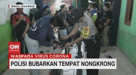 VIDEO: Jelang PSBB Bekasi, Polisi Bubarkan Tempat Nongkrong