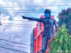 Heboh Patung Pahlawan Lasinrang Dipasangi Masker, Bupati Pinrang Minta Copot