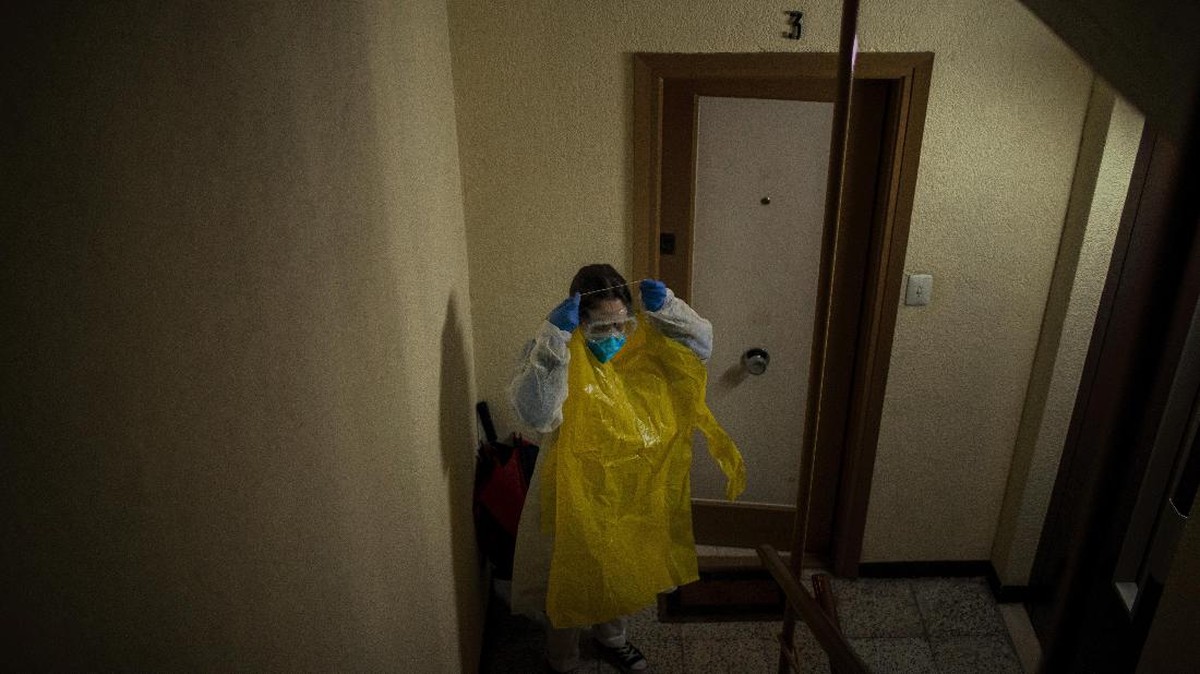 FOTO: Lansia Spanyol Rentan Terinfeksi Virus Corona