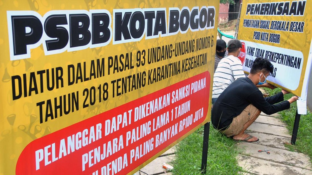 FOTO: Persiapan Bogor, Depok, Bekasi Susul DKI Terapkan PSBB