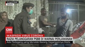 VIDEO: Razia Pelanggaran PSBB Diwarnai Perlawanan
