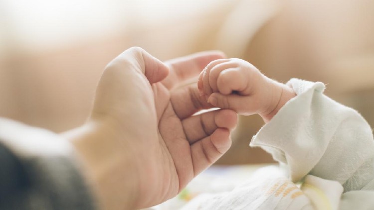 Baby, Newborn, Hand, Pregnant, Sleeping