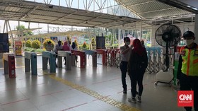 Hari Pertama PSBB, Kepadatan di Stasiun Bogor Berkurang