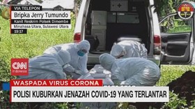 VIDEO: Polisi Kuburkan Jenazah Covid-19 yang Terlantar