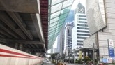 WAKTU SIBUK DI IBU KOTA SAAT DILANDA COVID-19 Kondisi Jalan H.R Rasuna Said, Kuningan yang sepi di Jakarta, Senin (6/4/2020) pukul 08.58 WIB. ANTARA FOTO/Muhammad Adimaja