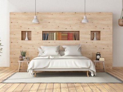 7 Inspirasi Desain Kamar Rumah Minimalis Bertema Kayu