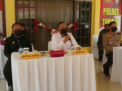 Hindari Kerumunan, Polres Toraja Utara Diresmikan Kapolda Sulsel Melalui Vidcon