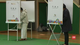 VIDEO: Korea Selatan Gelar Pemilu di Tengah Pandemi Corona