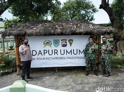 TNI-Polri Kota Probolinggo Bangun Dapur Umum Terkait Wabah Corona