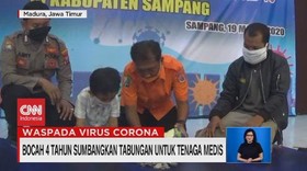 VIDEO: Bocah 4 Tahun Sumbangkan Tabungan Untuk Tenaga Medis