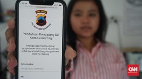 Keluar Masuk Semarang Wajib Scan Barcode Aplikasi SiDatang