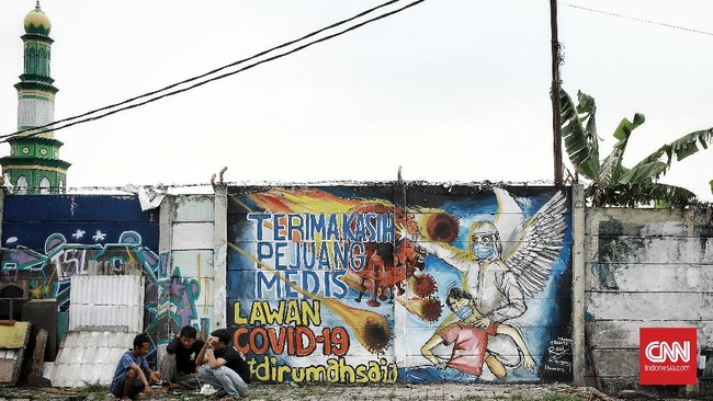 Foto Mural Edukasi Pandemi Corona Di Sudut Depok Foto Mural Edukasi Pandemi Corona Di Sudut Depok