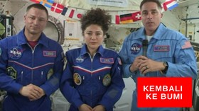 VIDEO: Tiga Astronot Kembali ke Bumi